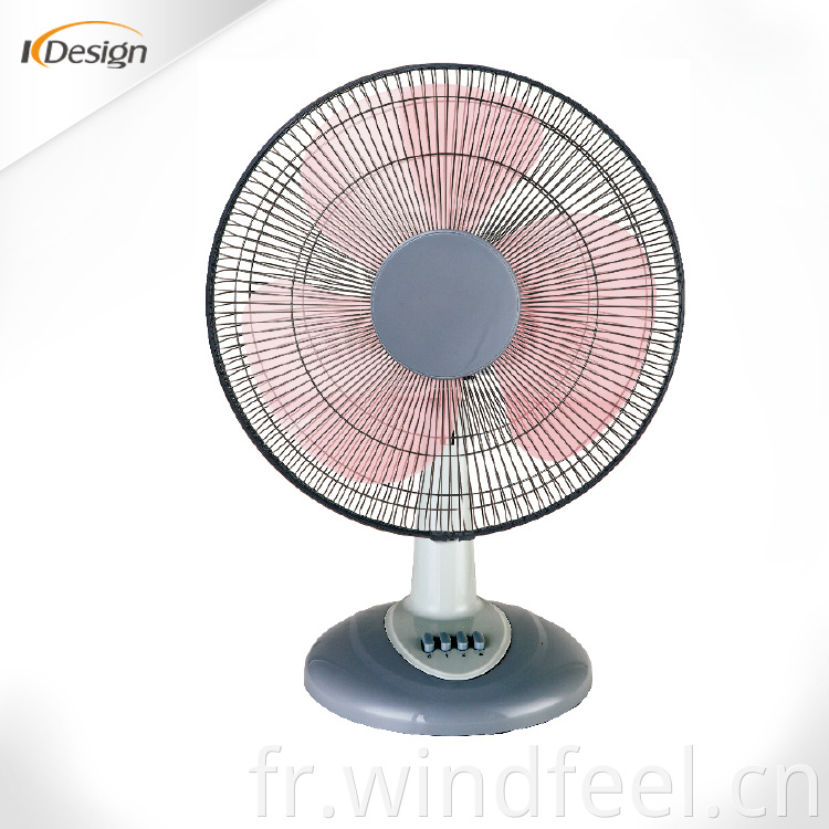 16 pouces 3 ventilateur de table de lame colorée Nouveaux fans de table décoratifs à faible coût pour la maison